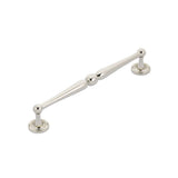 Schaub And Company - Pull, Knurled Footplate, Polished Nickel, 8'' cc - Polished Nickel