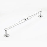 Schaub And Company - Pull, Knurled Footplate, Polished Chrome, 15'' cc - Polished Chrome