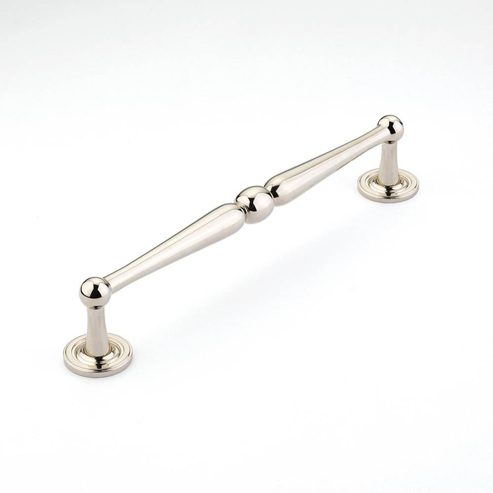 Schaub And Company - Pull, Plain Footplate, Polished Nickel, 8'' cc - Polished Nickel