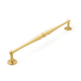 Schaub And Company - Appliance Pull, Plain Footplate, Satin Brass, 15'' cc - Satin Brass