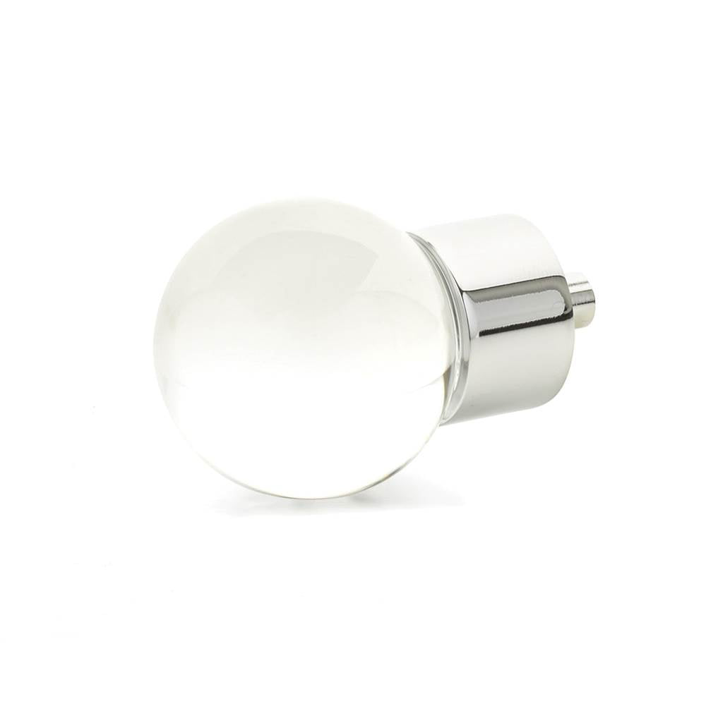 Schaub And Company - Globe Glass Knob, Polished Chrome, 1-3/8'' dia - Polished Chrome