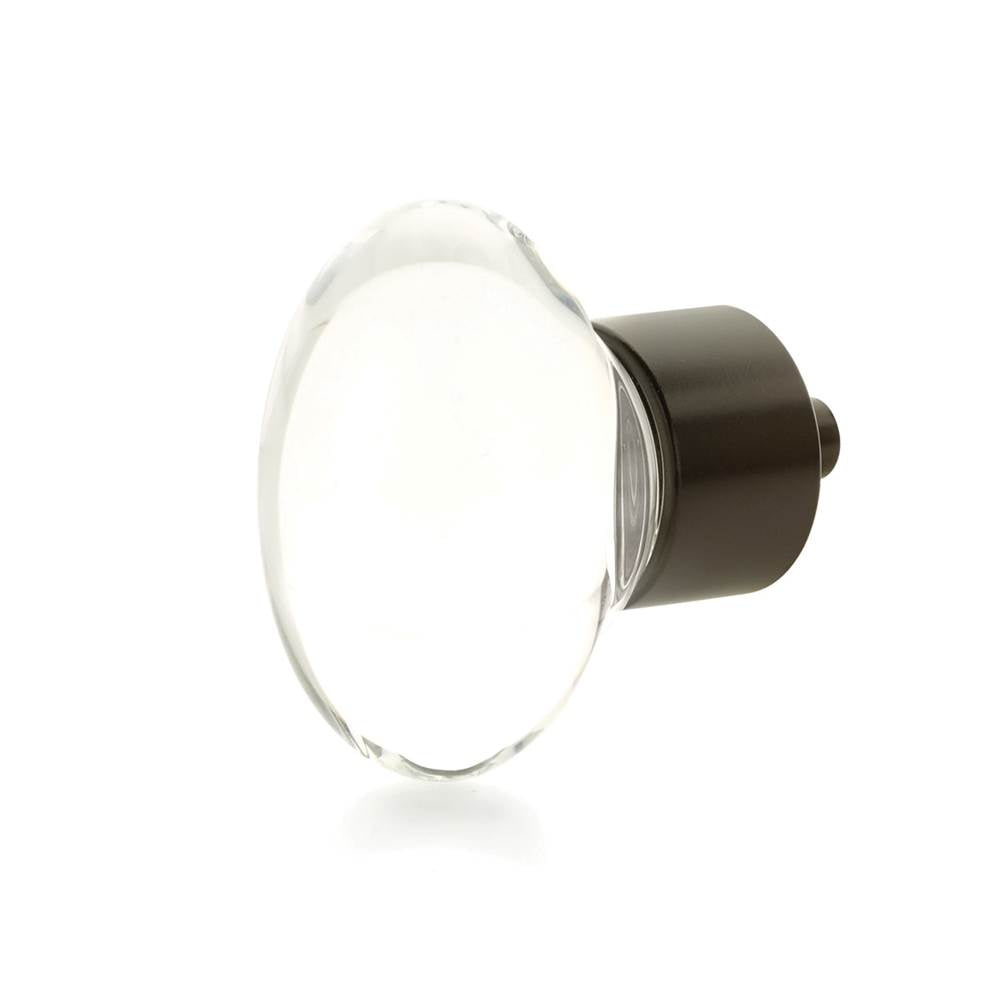 Schaub And Company - Oval Glass Knob, Oil Rubbed Bronze, 1-3/4'' dia - Oil Rubbed Bronze