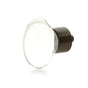 Schaub And Company - Oval Glass Knob, Oil Rubbed Bronze, 1-3/4'' dia - Oil Rubbed Bronze