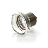 Schaub And Company - Soft Square Glass Knob, Oil Rubbed Bronze, 1-1/4'' - Oil Rubbed Bronze