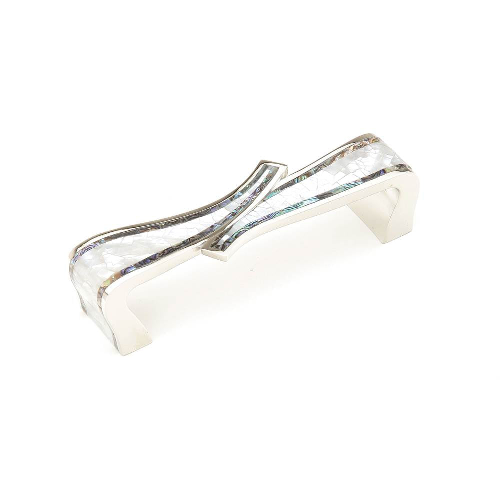Schaub And Company - Pull, Mother of Pearl, Imperial Shell, Polished Nickel 4'' cc - Polished Nickel