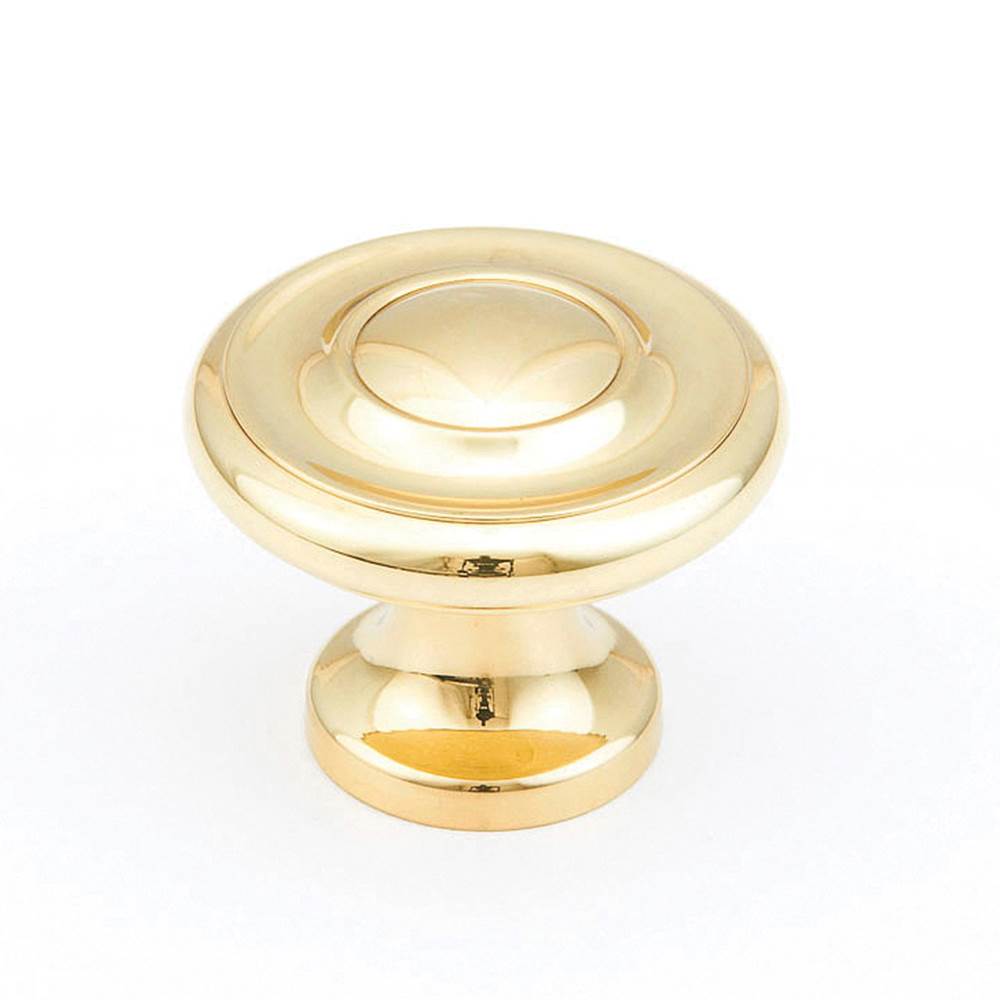 Schaub And Company - Knob, Polished Brass, 1-1/4''dia - Polished Brass