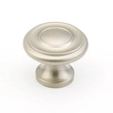 Schaub And Company - Knob, Satin Nickel, 1-1/4'' dia - Satin Nickel