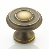 Schaub And Company - Knob, Antique Light Brass, 1-1/4'' dia - Antique Light Brass