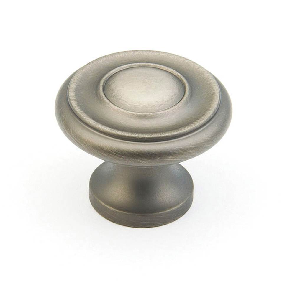 Schaub And Company - Knob, Antique Nickel, 1-1/4'' dia - Antique Nickel