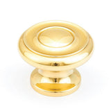 Schaub And Company - Knob, Polished Brass, 1-1/2'' dia - Polished Brass