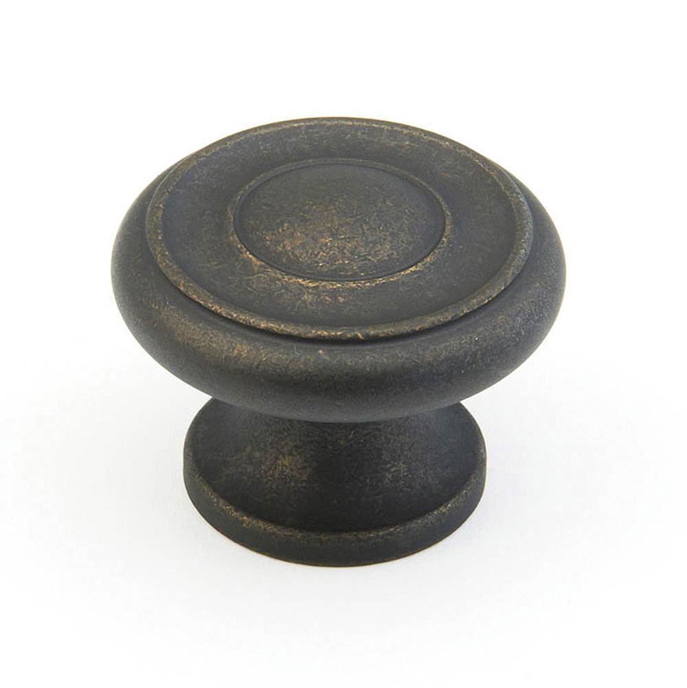 Schaub And Company - Knob, Distressed Bronze, 1-1/2'' dia - Distressed Bronze