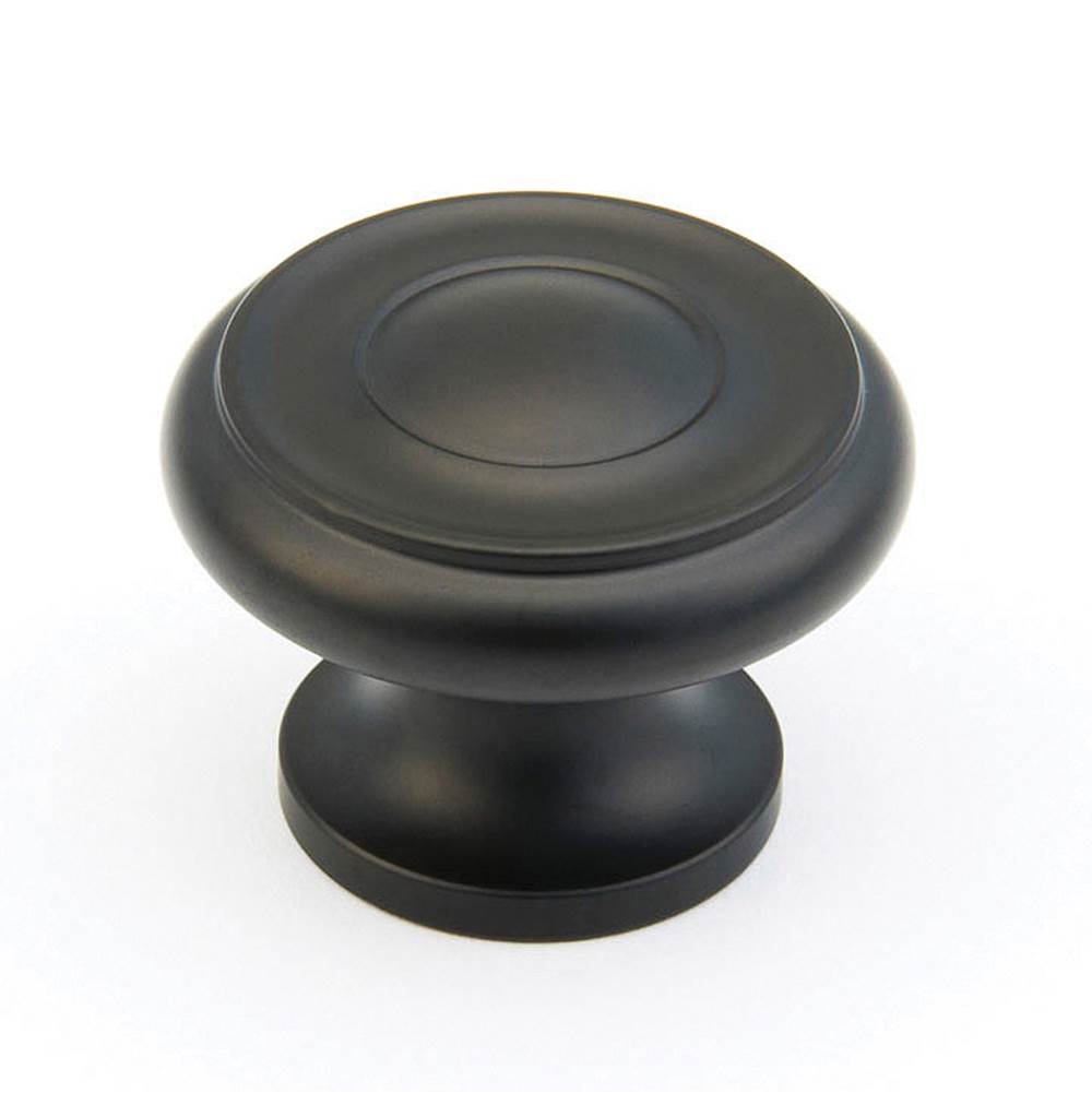 Schaub And Company - Knob, Flat Black, 1-1/2'' dia - Flat Black