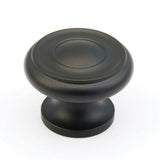 Schaub And Company - Knob, Flat Black, 1-1/2'' dia - Flat Black