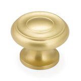 Schaub And Company - Knob, Satin Brass, 1-1/2'' dia - Satin Brass