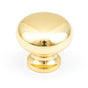 Schaub And Company - Knob,  Polished Brass, 1-1/4'' dia - Polished Brass