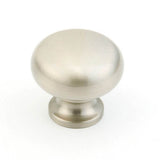 Schaub And Company - Knob, Satin Nickel, 1-1/4'' dia - Satin Nickel