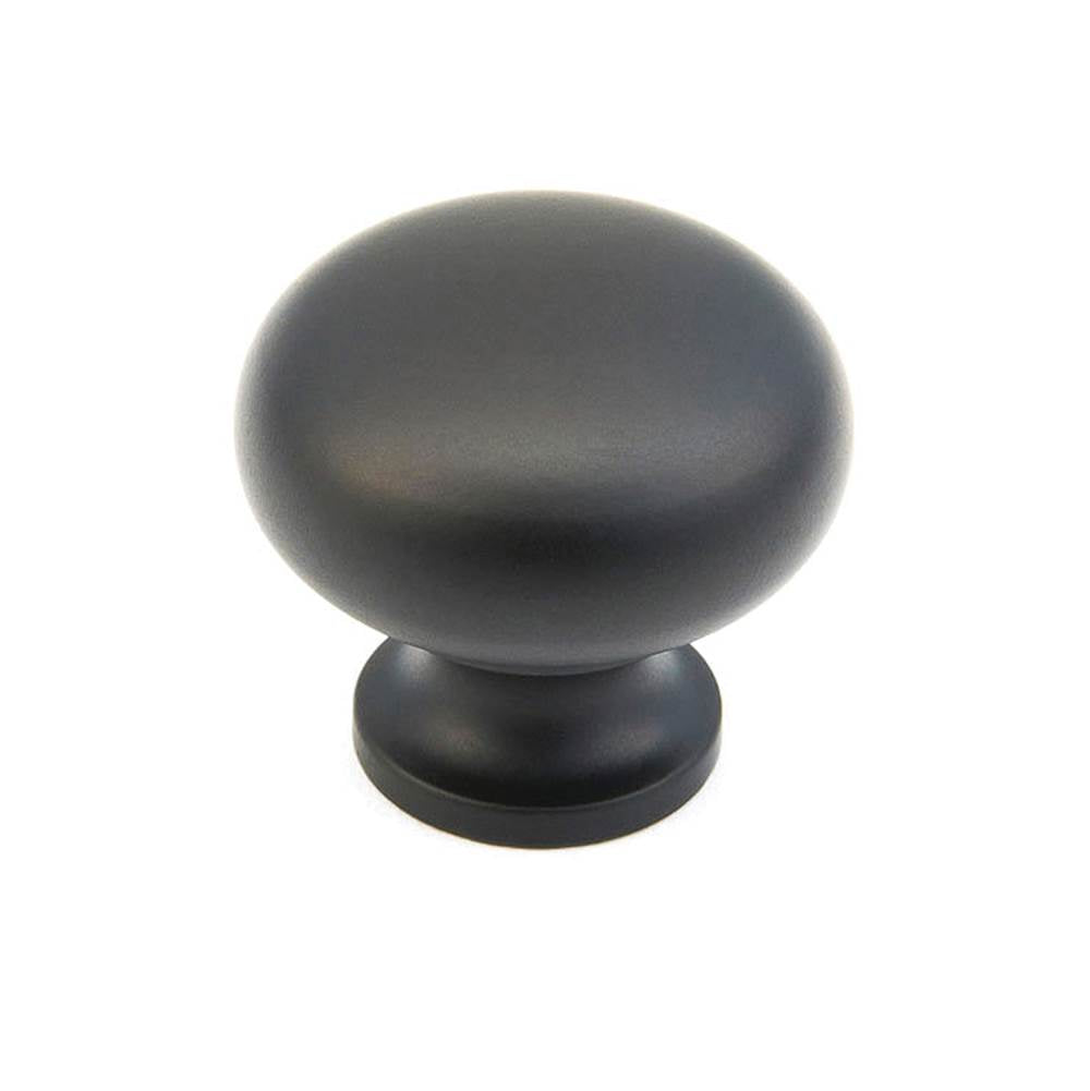 Schaub And Company - Knob, Flat Black, 1-1/4'' dia - Flat Black