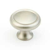 Schaub And Company - Knob, Satin Nickel, 1-1/4'' dia - Satin Nickel