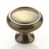 Schaub And Company - Knob, Antique Brass, 1-1/4'' dia - Antique Brass
