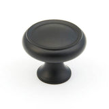 Schaub And Company - Knob, Flat Black, 1-1/4'' dia - Flat Black