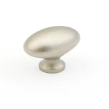 Schaub And Company - Knob, Oval, Distressed Nickel, 1-3/8'' dia - Distressed Nickel