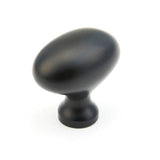Schaub And Company - Knob, Oval, Flat Black, 1-3/8'' dia - Flat Black
