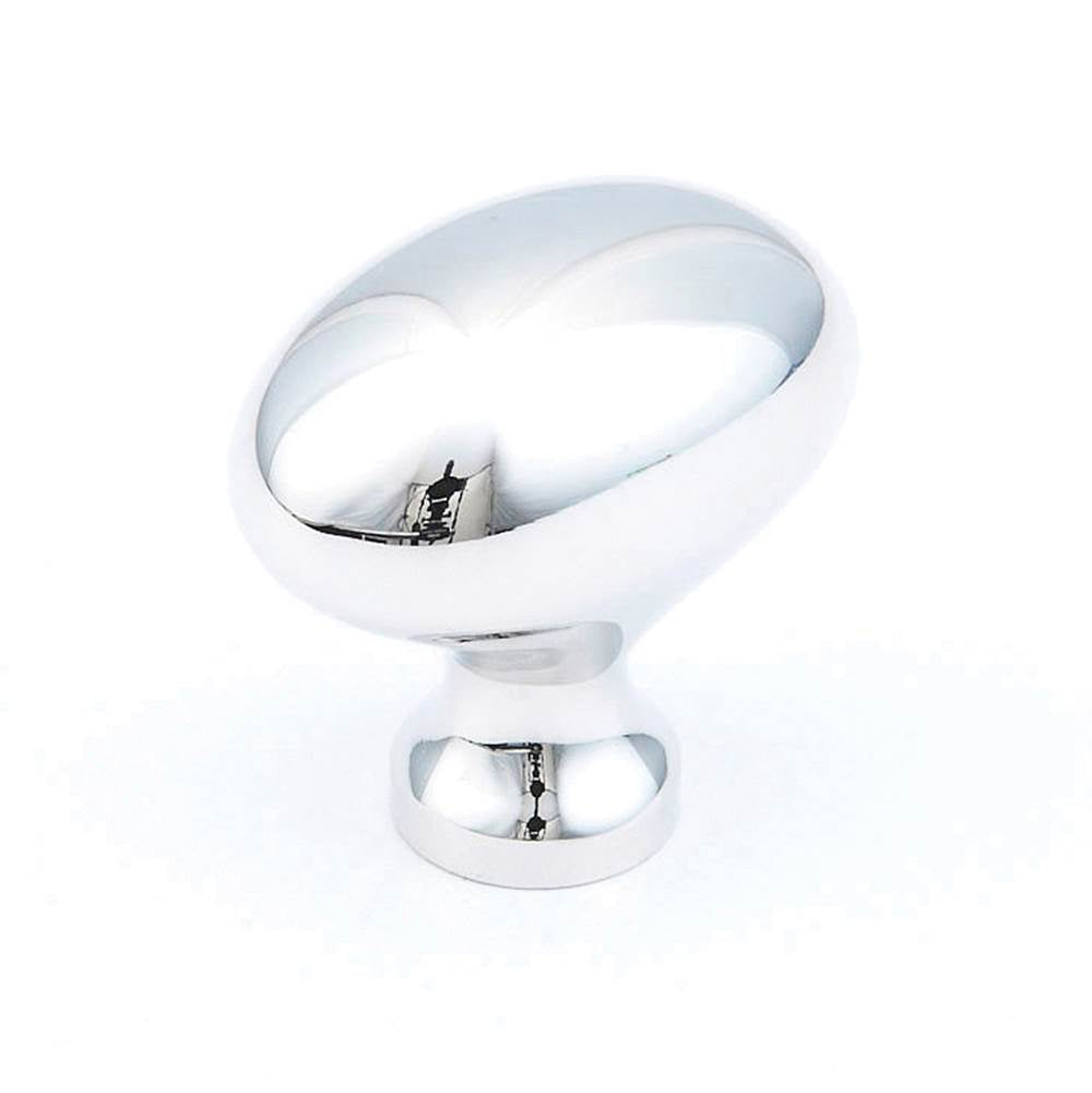 Schaub And Company - Knob, Oval, Polished Nickel, 1-3/8'' dia - Polished Nickel