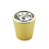 Schaub And Company - Knob, Cylinder Glass, Polished Brass, 1-1/16'' dia - Polished Brass