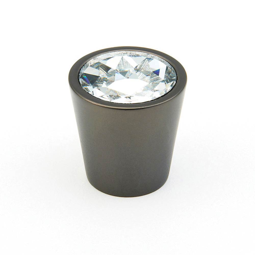Schaub And Company - Knob, Cylinder, Clear, Bronze 1-1/6'' dia - Bronze