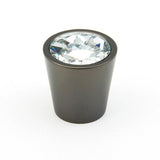 Schaub And Company - Knob, Cylinder, Clear, Bronze 1-1/6'' dia - Bronze