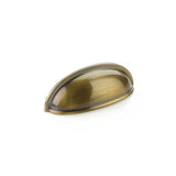Schaub And Company - Cup Pull, Antique Brass, 3'' cc - Antique Brass