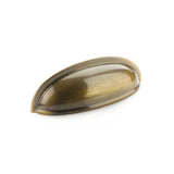 Schaub And Company - Cup Pull, Antique Brass, 3'' cc - Antique Brass