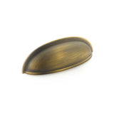 Schaub And Company - Cup Pull, Antique Light Brass, 3'' cc - Antique Light Brass