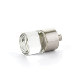 Schaub And Company - Knob, Cylinder Glass, Satin Nickel, 7/8'' dia - Satin Nickel