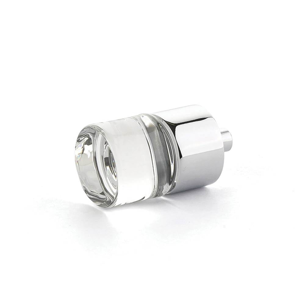 Schaub And Company - Knob, Cylinder Glass, Polished Chrome, 7/8'' dia - Polished Chrome