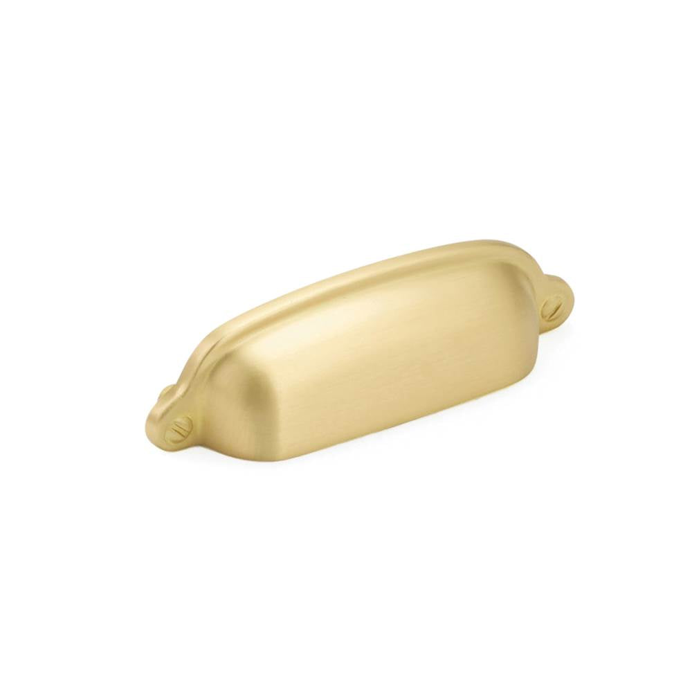 Schaub And Company - Cup Pull, Satin Brass, 3'' cc - Satin Brass