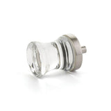 Schaub And Company - Knob, Concave Glass, Satin Nickel, 1-1/8'' dia - Satin Nickel