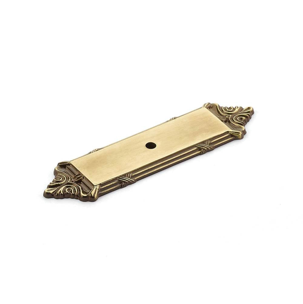 Schaub And Company - Backplate for Knob, Antique Light Polish, 4-1/4'' - Antique Light Polish