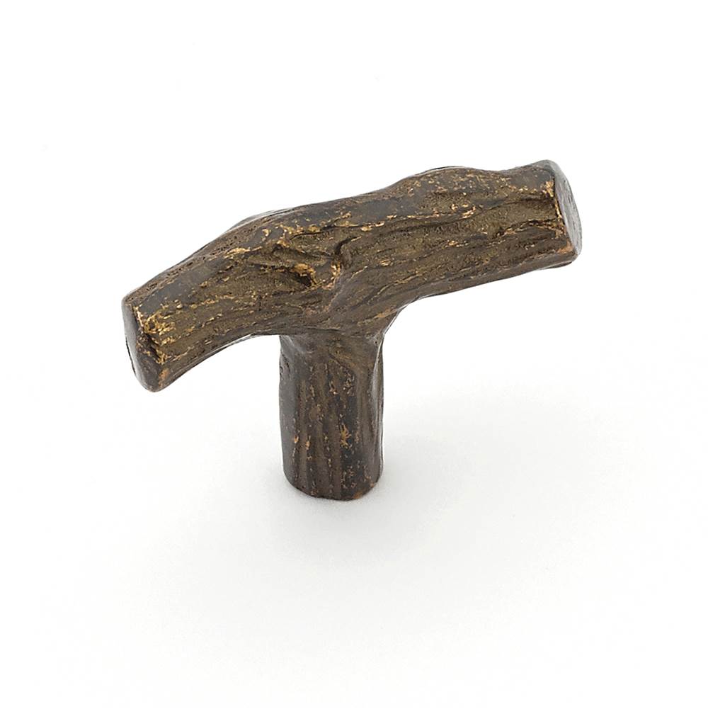 Schaub And Company - Knob, Twig, Antique Bronze, 2 '' dia - Antique Bronze