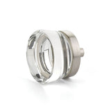 Schaub And Company - Knob, Flat Disc Glass, Satin Nickel, 1-3/8'' dia - Satin Nickel