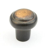 Schaub And Company - Knob, Round, Antique Bronze, 1-3/8'' dia - Antique Bronze
