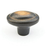 Schaub And Company - Knob, Oval, Antique Bronze, 1-7/8'' dia - Antique Bronze