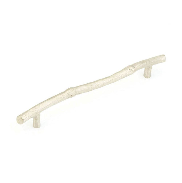 Schaub And Company - Appliance Pull, Twig, Antique Silver, 12'' cc - Antique Silver