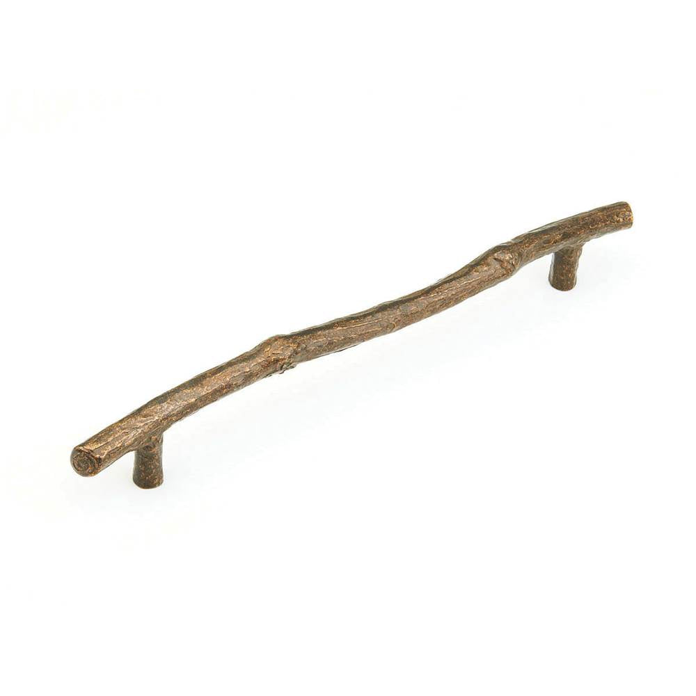 Schaub And Company - Appliance Pull, Twig, Antique Bronze, 12'' cc - Antique Bronze