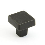 Schaub And Company - Knob, Square, Black Bronze, 1-1/4'' dia - Black Bronze