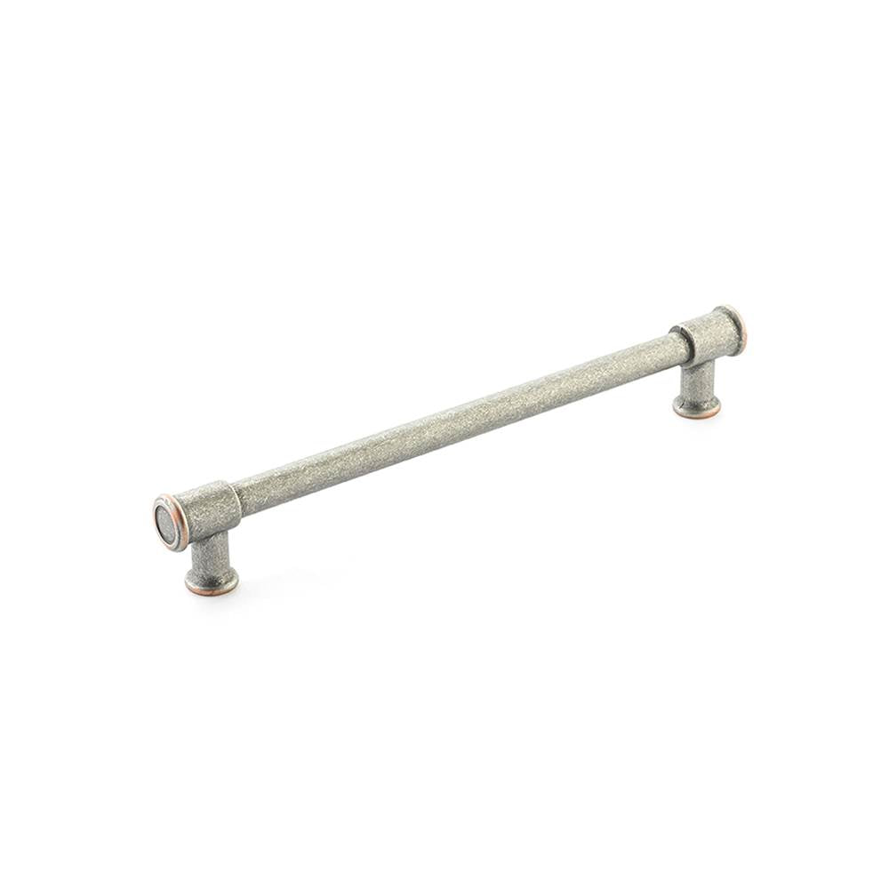Schaub And Company - Steamworks Pull,8'' Cc,Distressed Pewter/Copper - Distressed Pewter