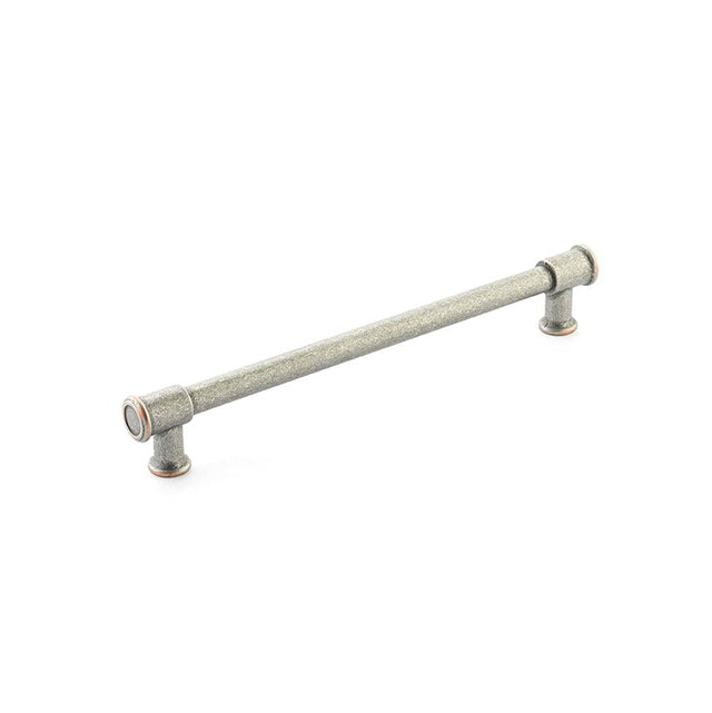 Schaub And Company - Steamworks Pull,8'' Cc,Distressed Pewter/Copper - Distressed Pewter