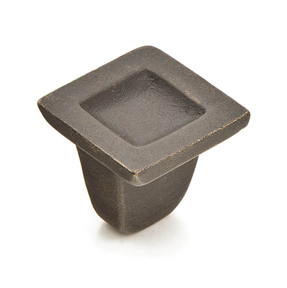 Schaub And Company - Knob, Square, Black Bronze 1-1/4'' - Black Bronze