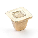 Schaub And Company - Knob, Square, Natural Bronze, 1-1/4'' dia - Natural Bronze