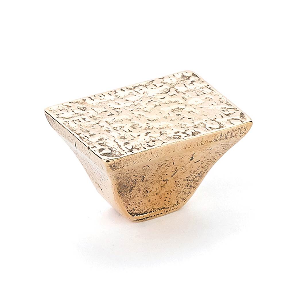 Schaub And Company - Knob, Rectangle, Natural Bronze, 1-1/4'' - Natural Bronze
